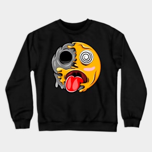 Dizzy Zombie Emoji Crewneck Sweatshirt